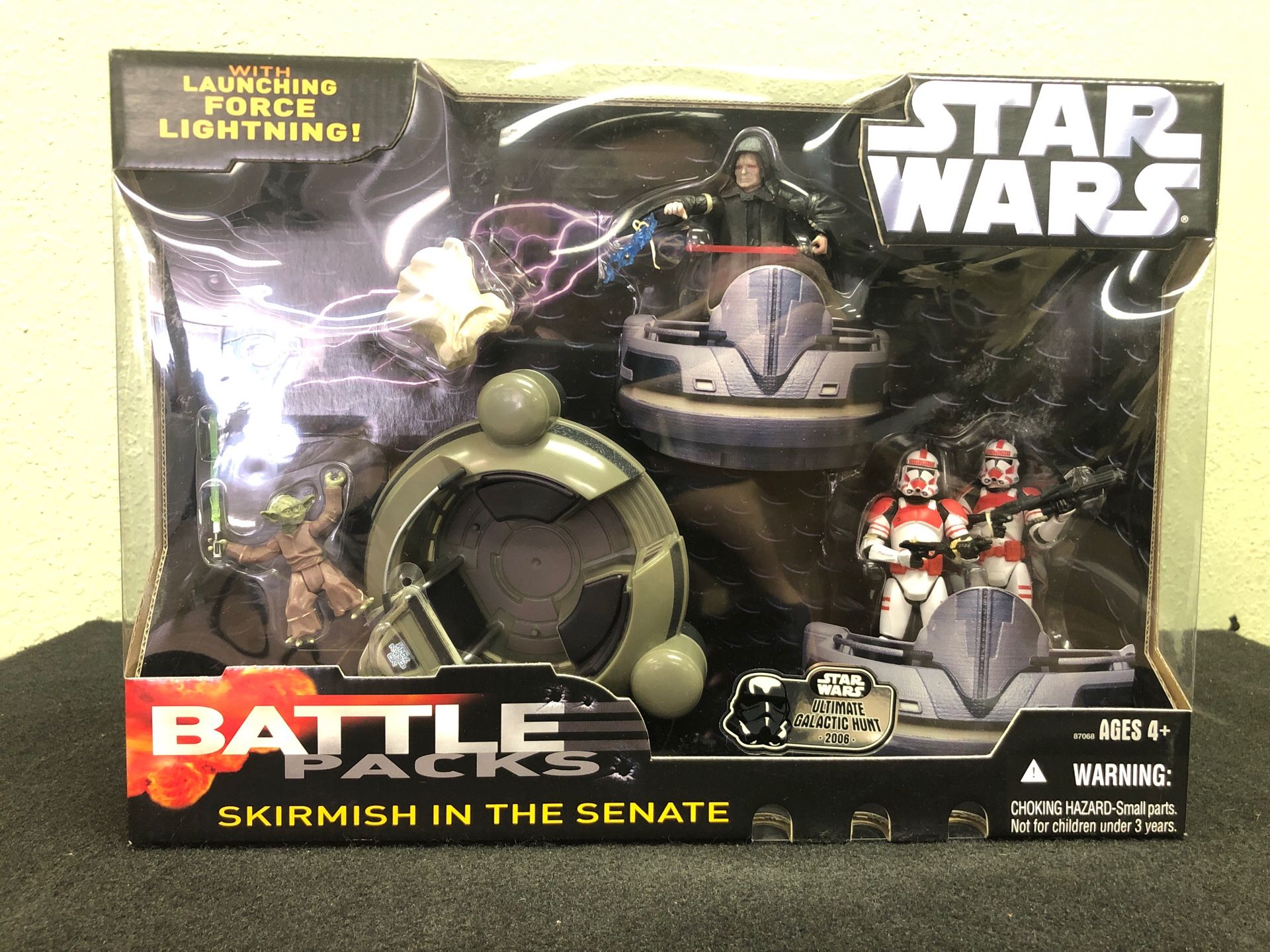 Star Wars Skirmish in the Senate Battle Pack - Yoda, Sidious & 2 Shock Troopers