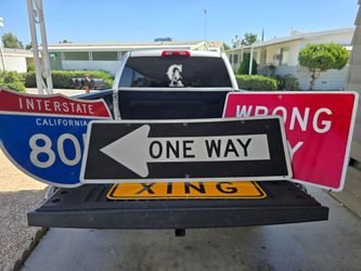 Retired road/freeway signs