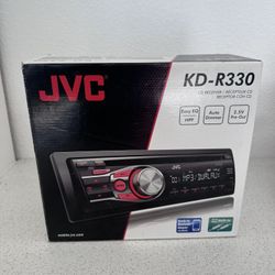 JVC KD-R330 CD RECEIVER MP3 WITH BLUETOOTH AND AUX 