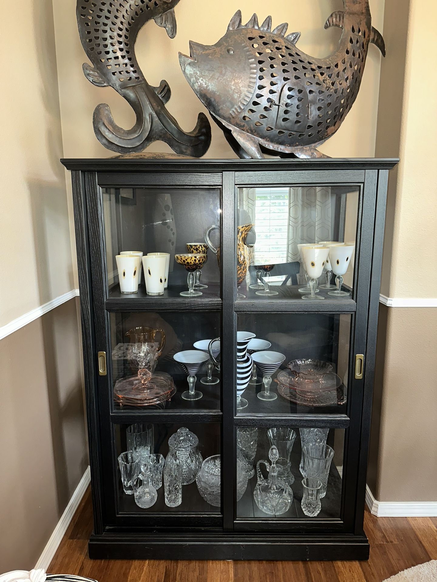 IKEA Malsjo Glass Display Cabinet