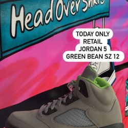Jordan 5 Green bean Sz 12 