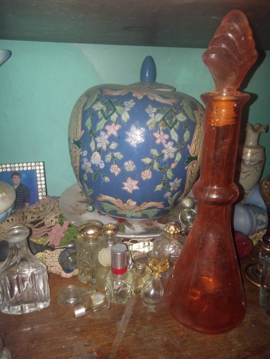 Oriental Items And Glass Perfume Bottle .make Offer.