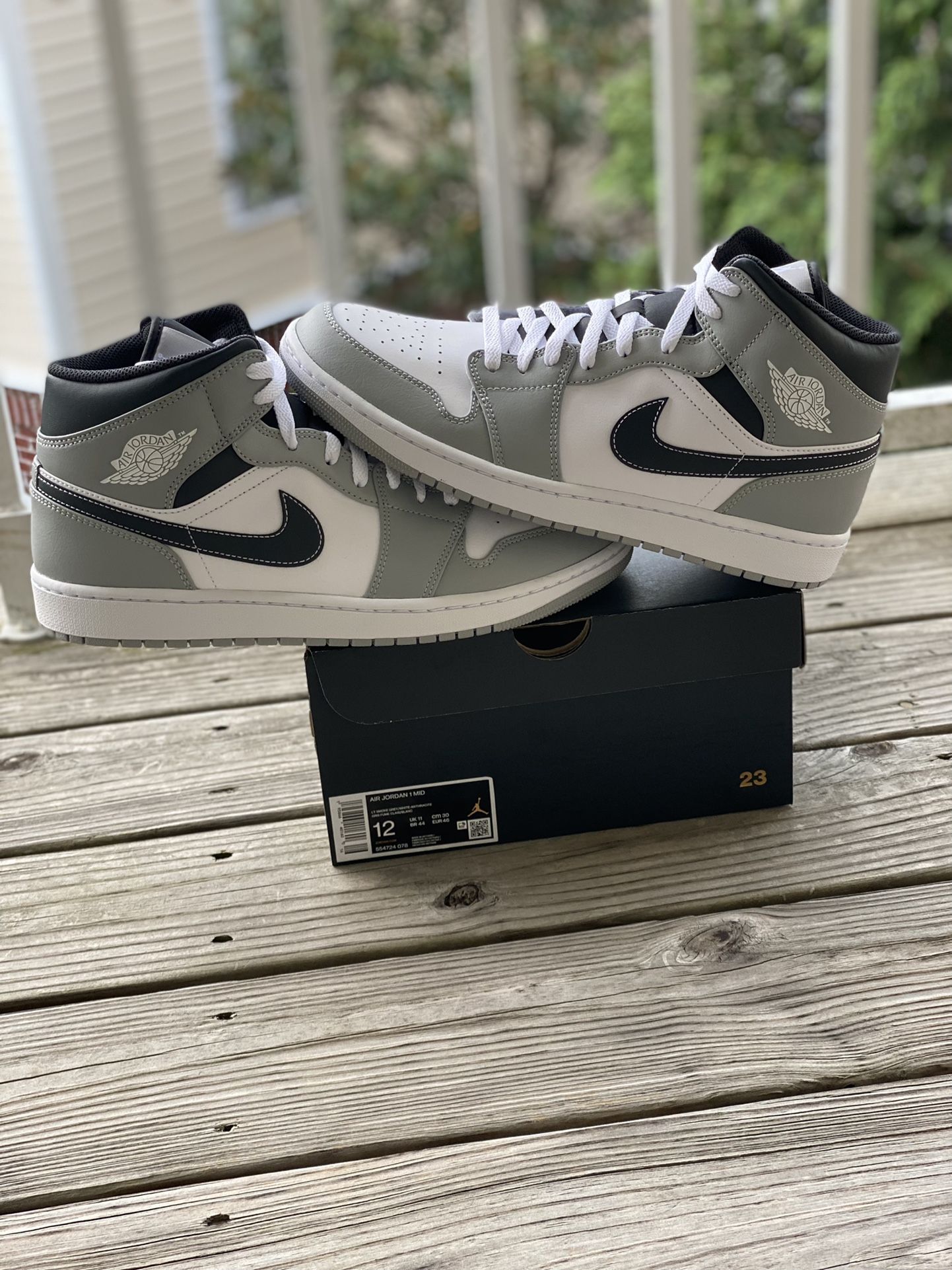 Mid Light Smoke Grey Mens Jordans Grey BRAND NEW JORDAN MID ”LIGHT