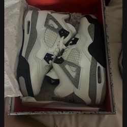 White cement Jordan 4s