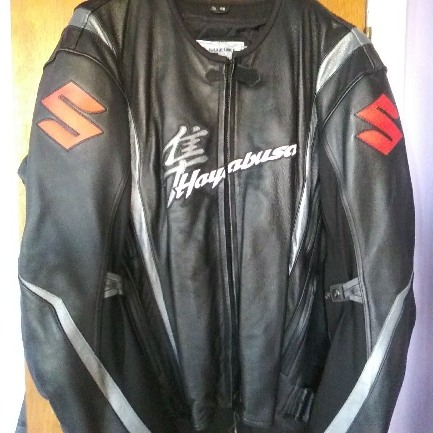 Leather Hayabusa motorcycle jacket
