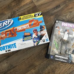 Fortnite Action Figure And Nerf Gun 