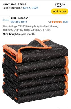 Brand new moving blankets