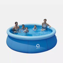 10 Ft x 30" Prompt Set Inflatable Outdoor Backyard Swimming Pool