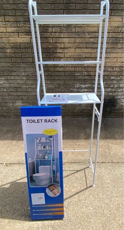 New 3 Tier Over The Toilet Storage Rack Shelf Bathroom Organizer, White