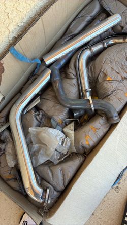 2 into 1 head pipes w/ heat shields