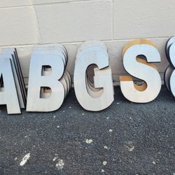 Hand Cut Solid Wood Letters