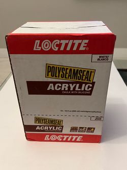 Loctite 1507600 10oz White Polyseamseal Acrylic Caulk w/Silicone (12 Pack)