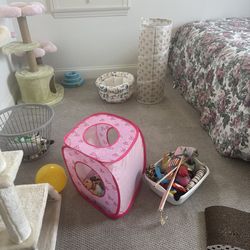 Vat Litter Box and toys