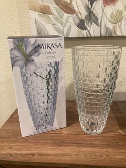 NEW Mikasa Palazzo 12” Crystal Vase