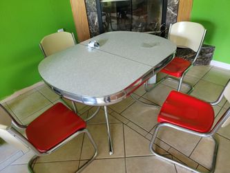 Vintage Dining Table and Chairs