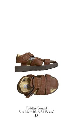 Toddler Sandal Size 14cm (6-6.5 US Size)