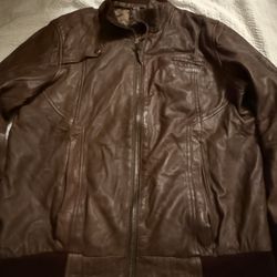 100% Leather Jacket Size M