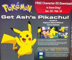 Pokemon Ash's Pikachu Event 