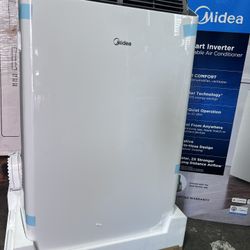 14,000 BTU (12,000 BTU DOE) 115-Volt Inverter Wi-Fi Quiet Portable Air Conditioner, Cools up to 550 sq. ft. in White