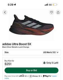 Adidas ultra boost 5x new 11.5