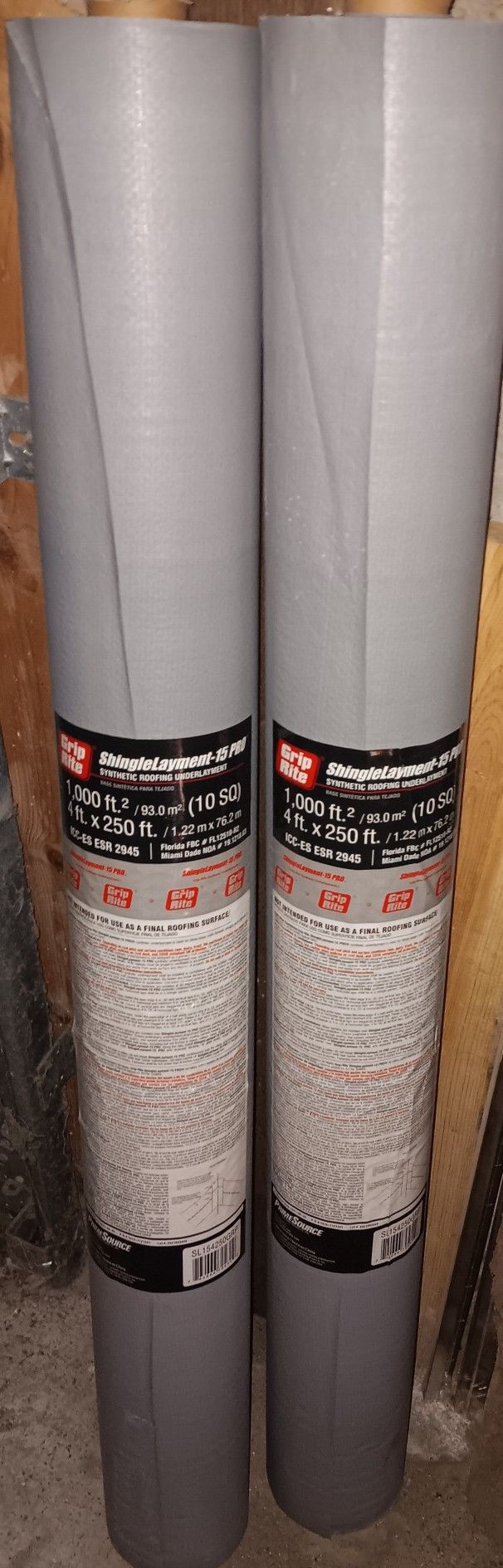 2 Rolls Graphite Sheeting Underlayment $40 Total For Both