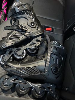 Black inline skates