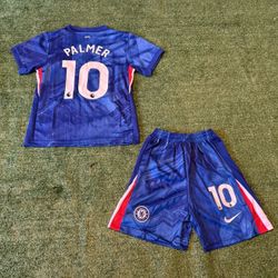 Brand new Cole Palmer Chelsea Soccer Kit Costume For Kids Size Small Medium Large XL 