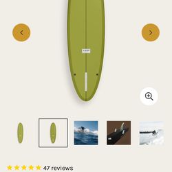 6’8 Almond “Pleasant Pheasant” Surfboard – Excellent Condition + Full Accessory Kit 