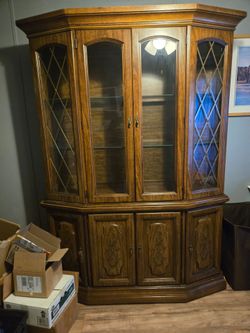Large curio cabinet