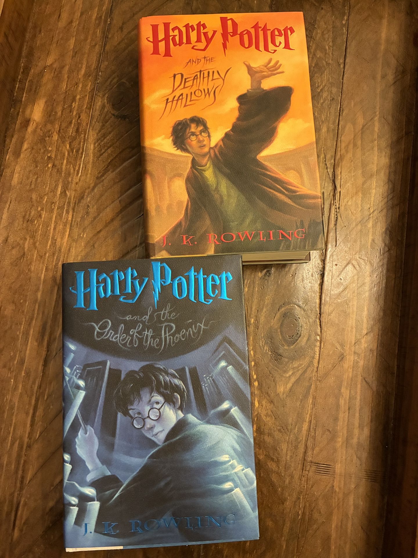 2 Harry Potter First-Print Hardcovers - Phoenix & Deathly Hallows