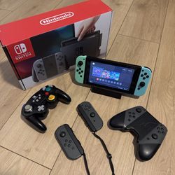 Nintendo Switch With GameCube Control And Portable Dock
