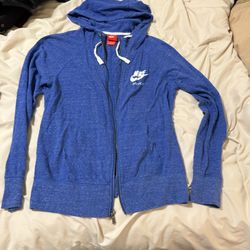 Blue Nike Zip Up Jacket