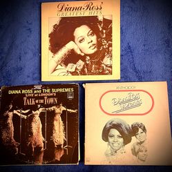 ULT. MOTOWN SUPREMES LOT! 5xLP Coll.w/ RARE DJ PROMO 'Talk of the Town' /Anthology 3/Ross Gr. Hits