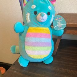 Squishmallows 2023 HugMees 14” Vanessa the Blue Red Panda
