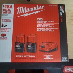 New Milwaukee M12 2-2.0 Battries w/Charger