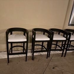 🌿 RH Outdoor Bar Stool – Sunbrella Cushion – Modern Style