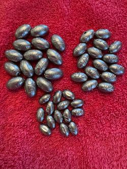 1/4, 1/2 @ 3/4 oz Fishing Sinkers