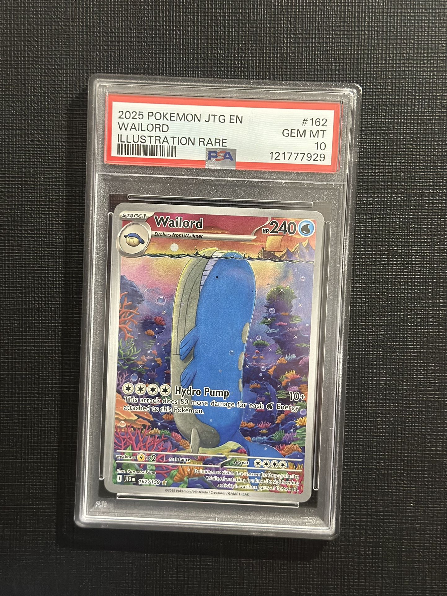 Pokemon Journey Together Wailord Psa