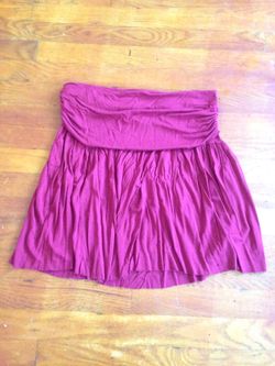 Vintage burgundy women skirt