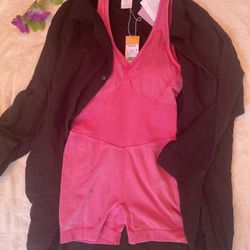 Pink Barbie Jumpsuit Small