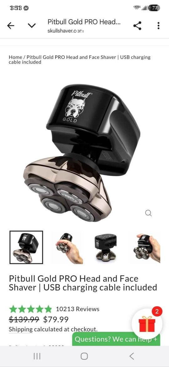 Pitbull Skull Shaver Brand New