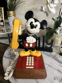 Antique phone mickey mouse year 1976