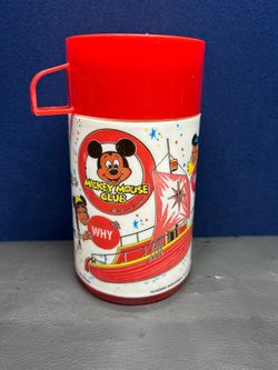 Vintage Mickey Mouse Club Thermos by Aladdin