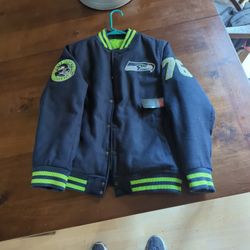 Seahawks letterman Jacket Youth Large (14-16)