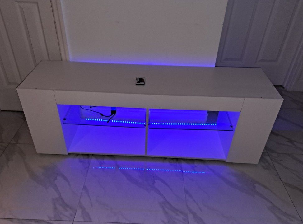 TV Stand With LED Light & Remote Control