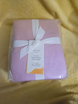 West Elm Kids Sheet Set Twin Twin XL Pink Lavender New Sealed in Package