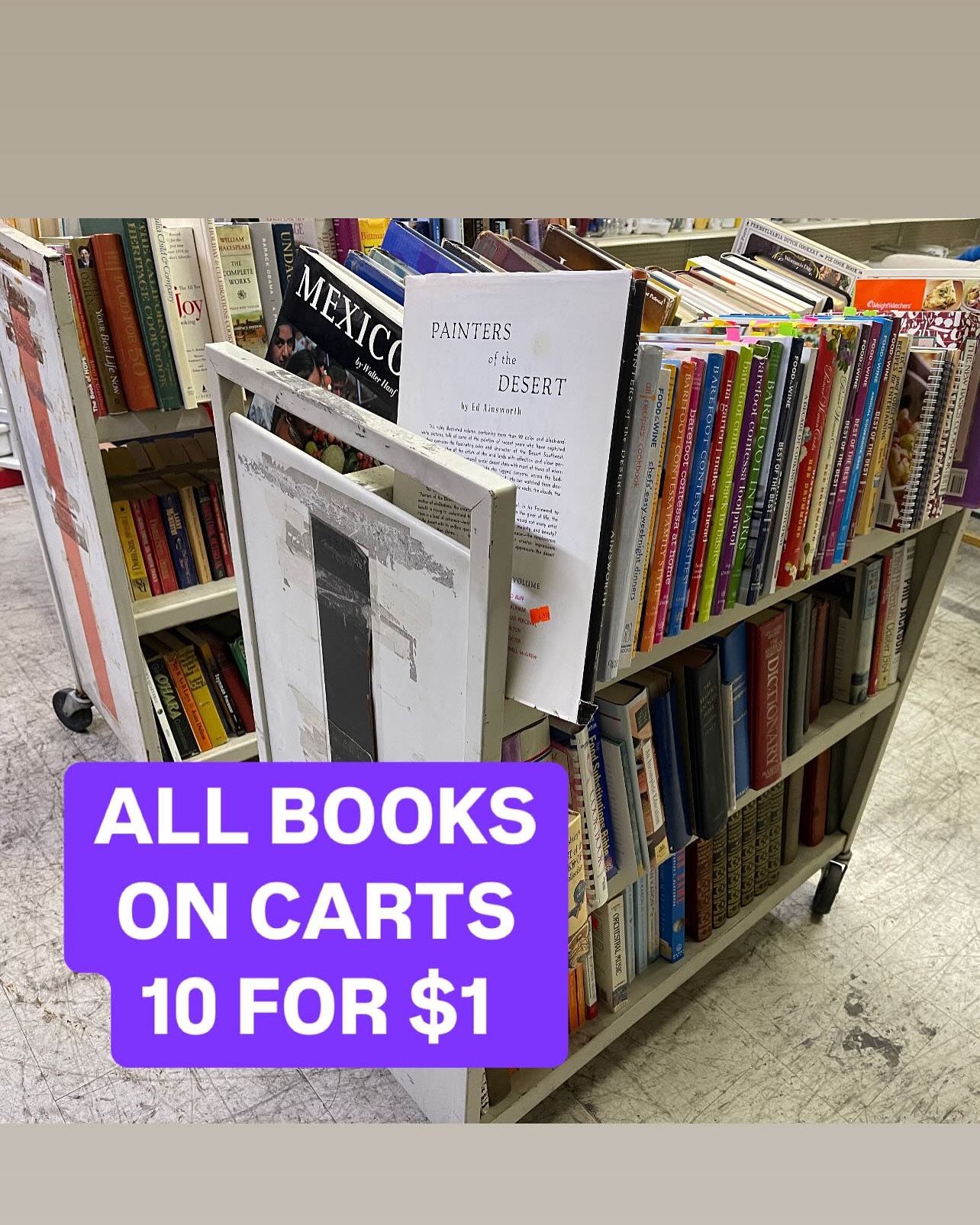ALL BOOKS FREE.. Address In Ad Come On By