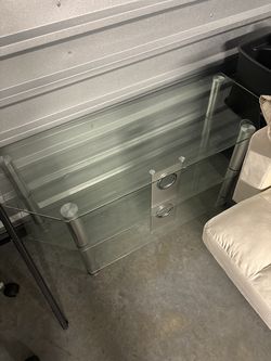 Clear Tv Stand