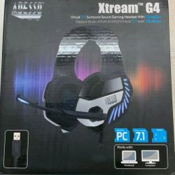 ✅ $41 Adesso XTREAMG4‼Virtual 7.1 Surround Sound Gaming Headset with Vibration‼(IP)