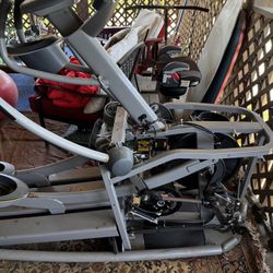 Free  and working Elliptical and Mechanical Rowing Machine